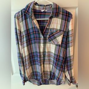 Long sleeve flannel button up